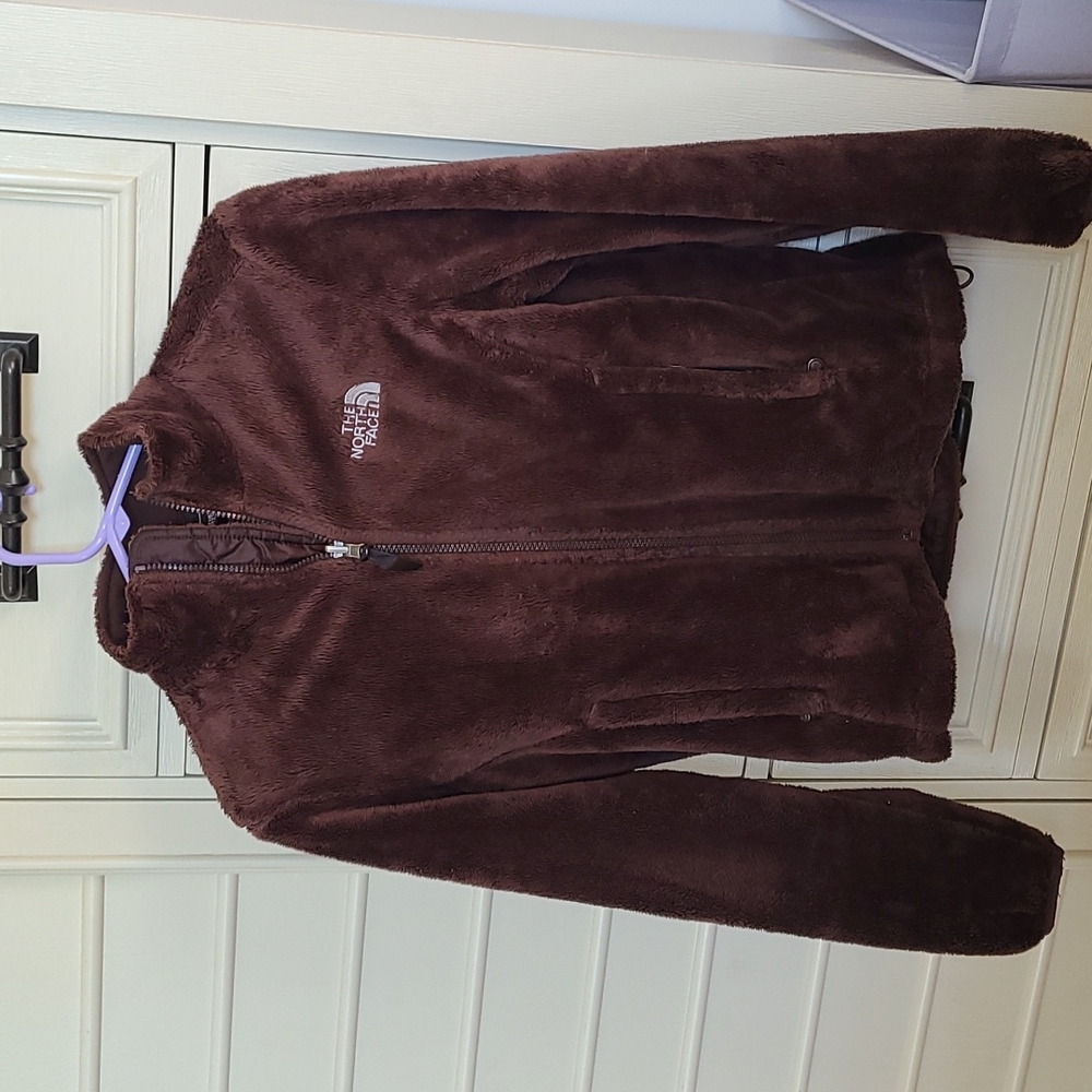 Brown Fuzzy North Face